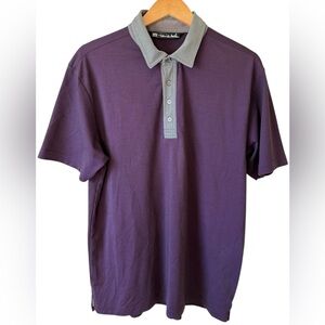 Men's Travis Mathew Purple Polo Shirt Size L